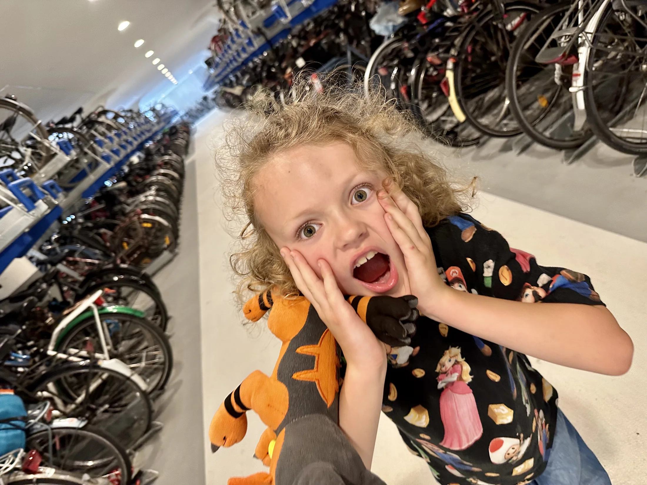 Harry reageert op de vele geparkeerde fietsen in Amsterdam